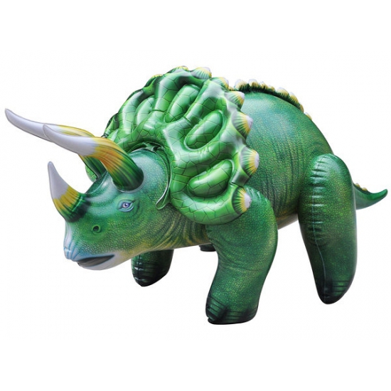 XXL opblaas Triceratops groen 109 cm