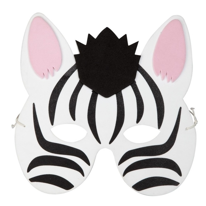 Zebra masker voor kinderen