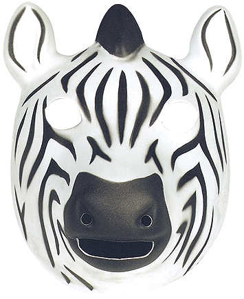 Zebra maskers voor kinderen