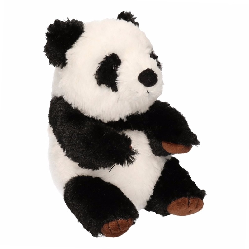 Zittende panda beer 19 cm