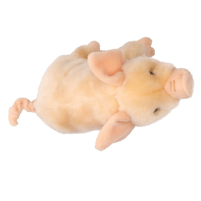 Afbeelding Zittende varken knuffel 18 cm door Animals Giftshop