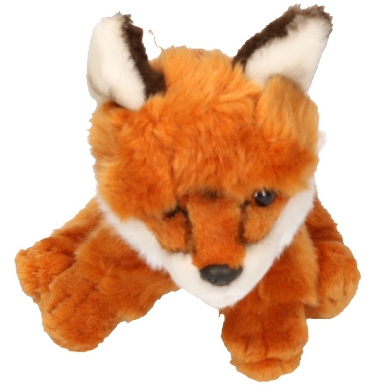 Afbeelding Zittende vos knuffel dier 21 cm door Animals Giftshop