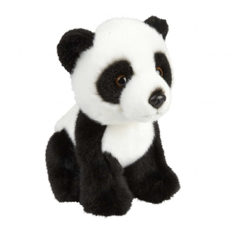 Zwart-witte pandabeer knuffel 18 cm knuffeldieren