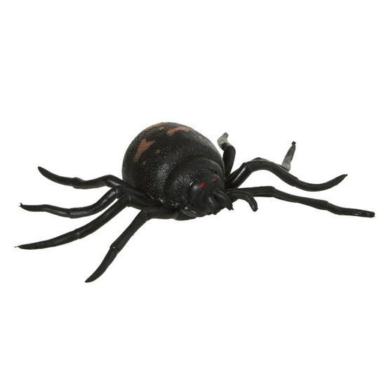 Zwarte spin rubber 10 cm