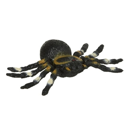 Zwarte tarantula spin rubber 10 cm