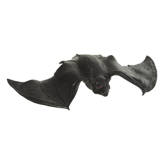 Afbeelding Zwarte vleermuis rubber 22 cm door Animals Giftshop