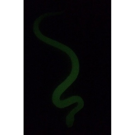 10x Plastic toy snakes glow in the dark 15 cm