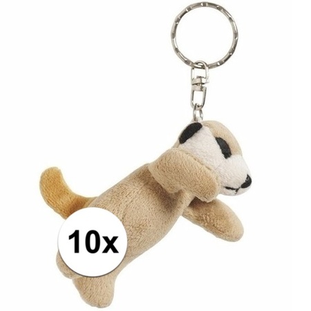 10x Meerkat key ring 6 cm