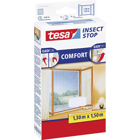 1x Tesa flyscreen/insectscreen white 1,3 x 1,5 meter