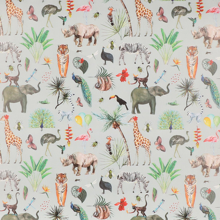 3x Wrapping/gift paper jungle 300 x 70 cm taupe