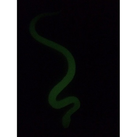 3x Plastic toy snakes glow in the dark 15 cm