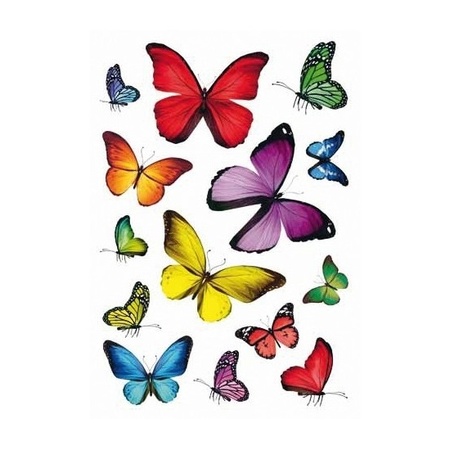 42x Butterfly stickers
