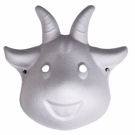 5x Paper mask goat 22 cm