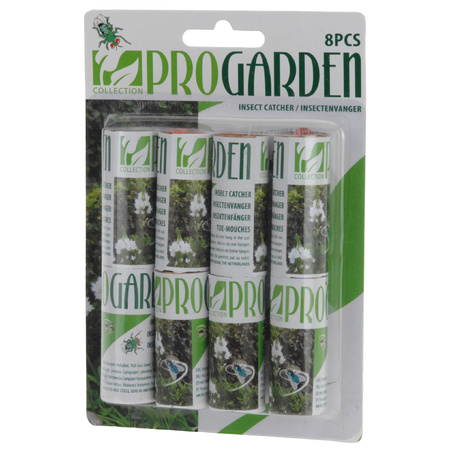 8x Insects/flies catchstrips in a tube
