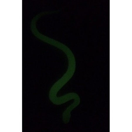 8x Plastic dieren glow in the dark slangen 15 cm