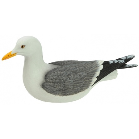 Statue sitting seagull 40 cm