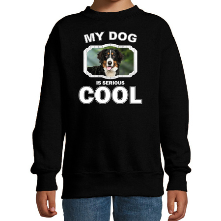 Berner sennen sweater my dog is serious cool black for children