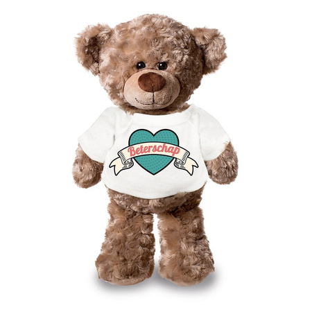 Teddybear with retro beterschap t-shirt