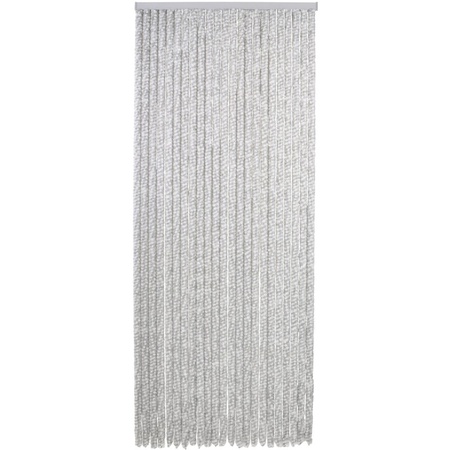 Camper door curtain white/grey 90 x 220 cm