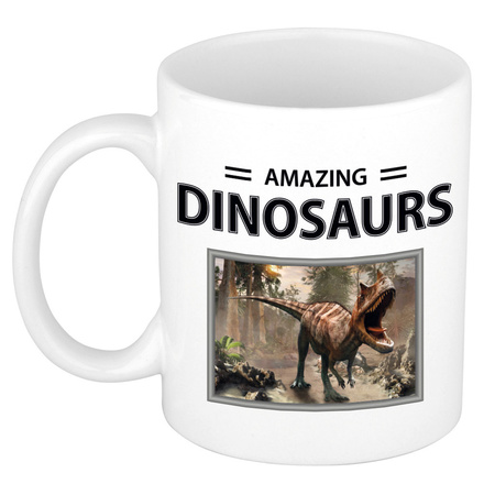 Animal photo mug Carnotaurus dinosaurs animals 300 ml