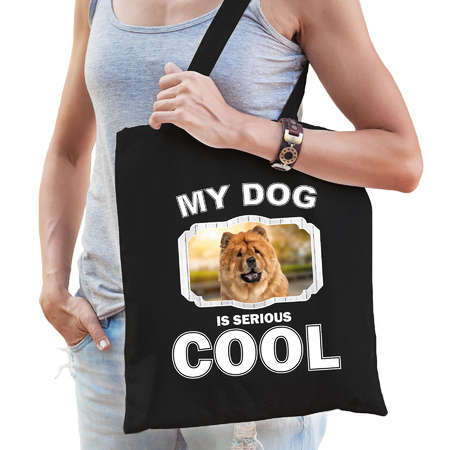 Chow Chow my dog is serious cool bag black 