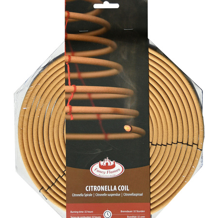 Citronella scented spiral hanging  30 x 21.5 cm 32 burning hours
