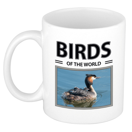 Animal photo mug Grebe birds of the world 300 ml