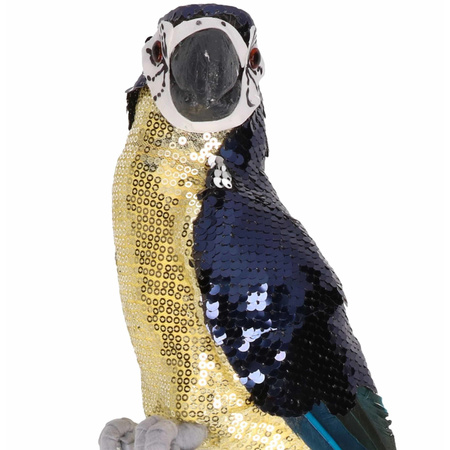 Paars woondecoratie beeld papegaai vogel 40 cm