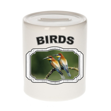 Animal bee-eater birds money box white 300 ml