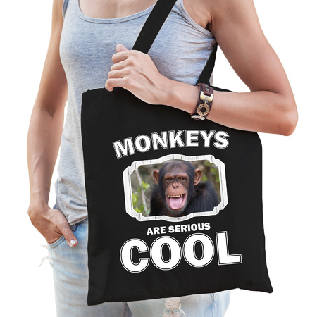 Animal chimpanzees are cool bag black 