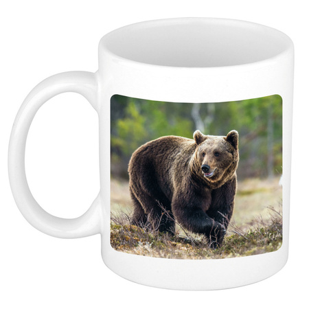 Animal photo mug brown bears 300 ml