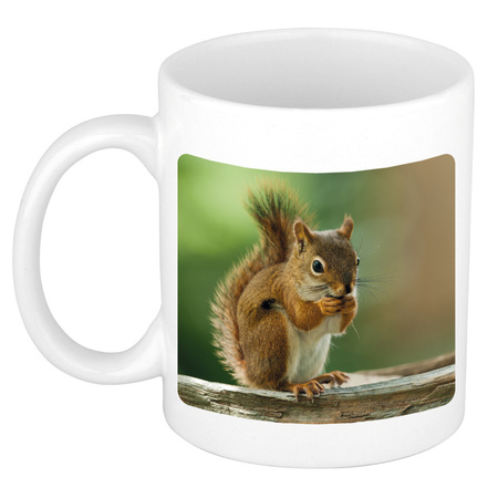 Animal photo mug squirrels 300 ml