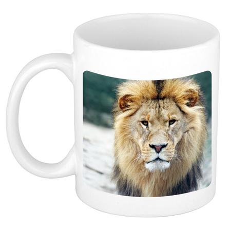 Animal photo mug lions 300 ml