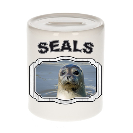 Animal seals money box white 300 ml