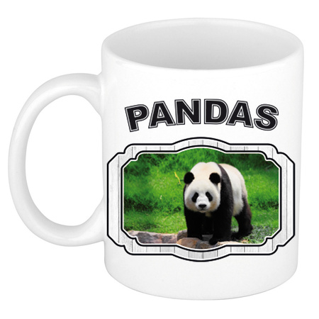 Dieren liefhebber grote panda mok 300 ml - pandaberen beker