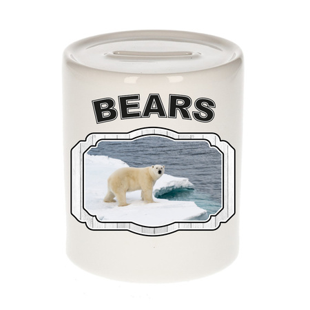 Dieren liefhebber ijsbeer spaarpot - ijsberen cadeau
