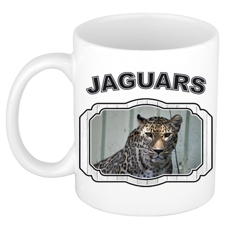 Animal jaguars mug / cup white 300 ml