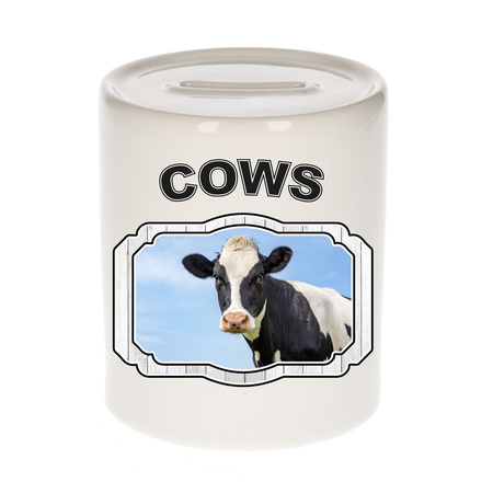 Animal cows money box white 300 ml