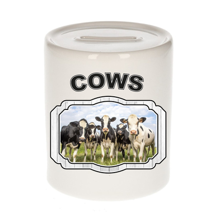 Animal dutch cows money box white 300 ml