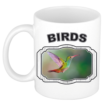 Dieren liefhebber kolibrie vogel mok 300 ml - vogels beker