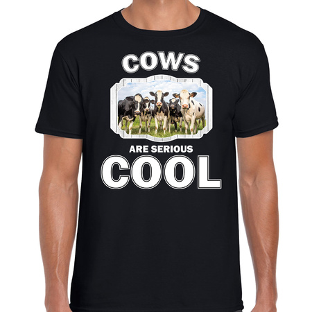 Animal herd dutch cows are cool t-shirt black for men