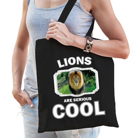 Animal lions are cool bag black 