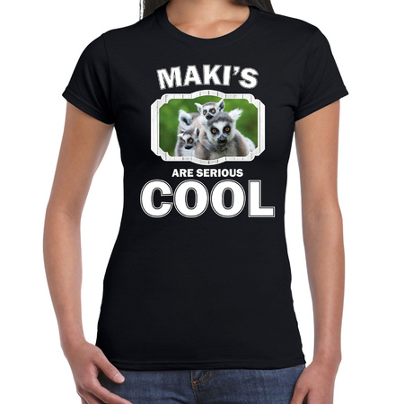 Animal makis are cool t-shirt black for women