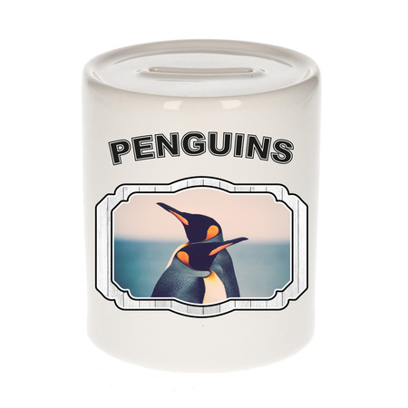 Animal penguins money box white 300 ml