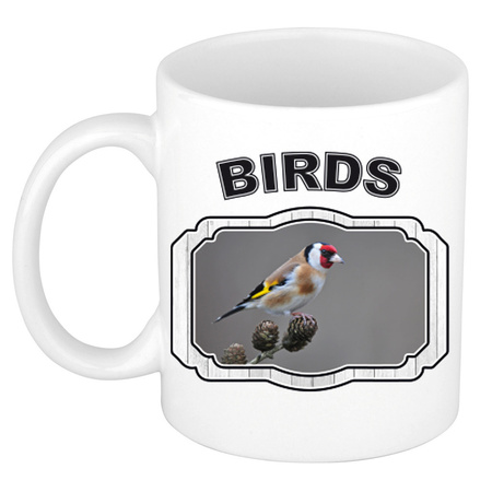 4x animals garden birds print drink mugs 300 ml