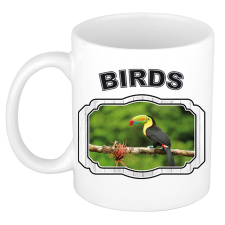 4x Dieren tropische vogels prints drink mokken 300 ml