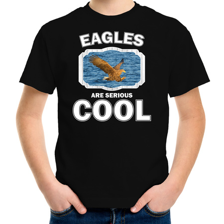 T-shirt eagles are serious cool zwart kinderen - arenden/ zeearend shirt