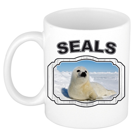 Set of 4x polar animals drink mugs 330 Ml