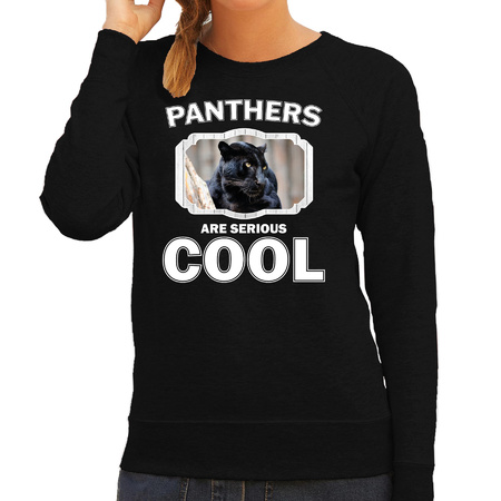 Animal black panther are cool sweater black for women