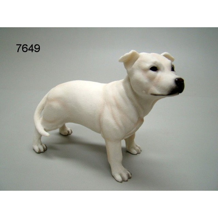 Animal statue English Staffordshire Terrier dog 15 cm